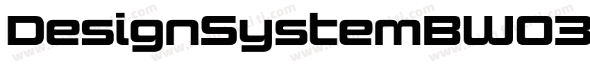 DesignSystemBW03 900R Regular字体转换